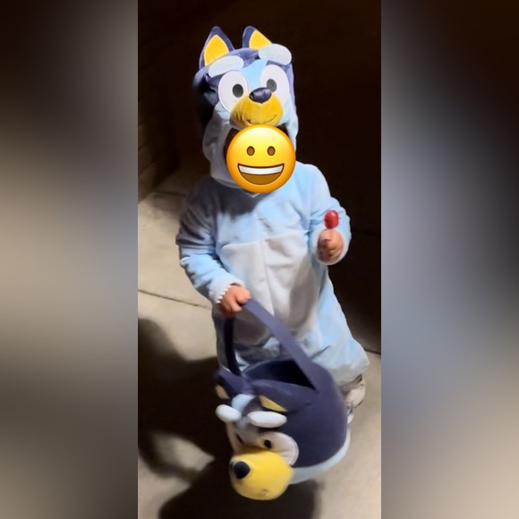 Bluey plush basket for trick or treating - Picture 3 of 4